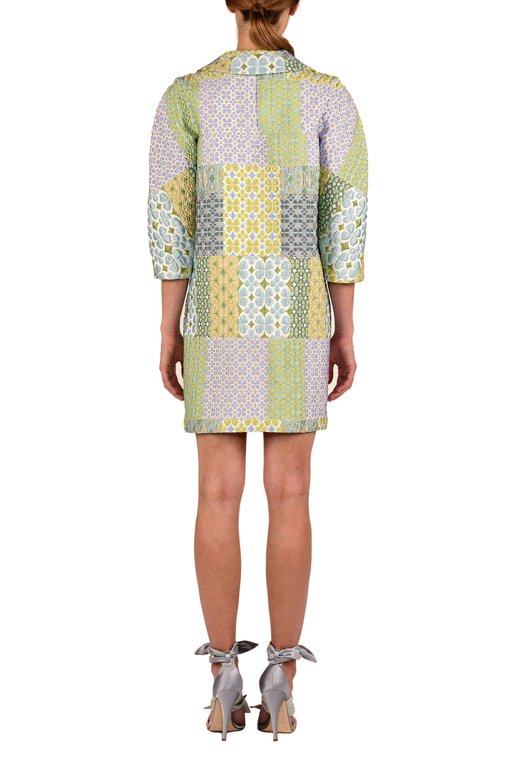Cappotto patchwork in broccato