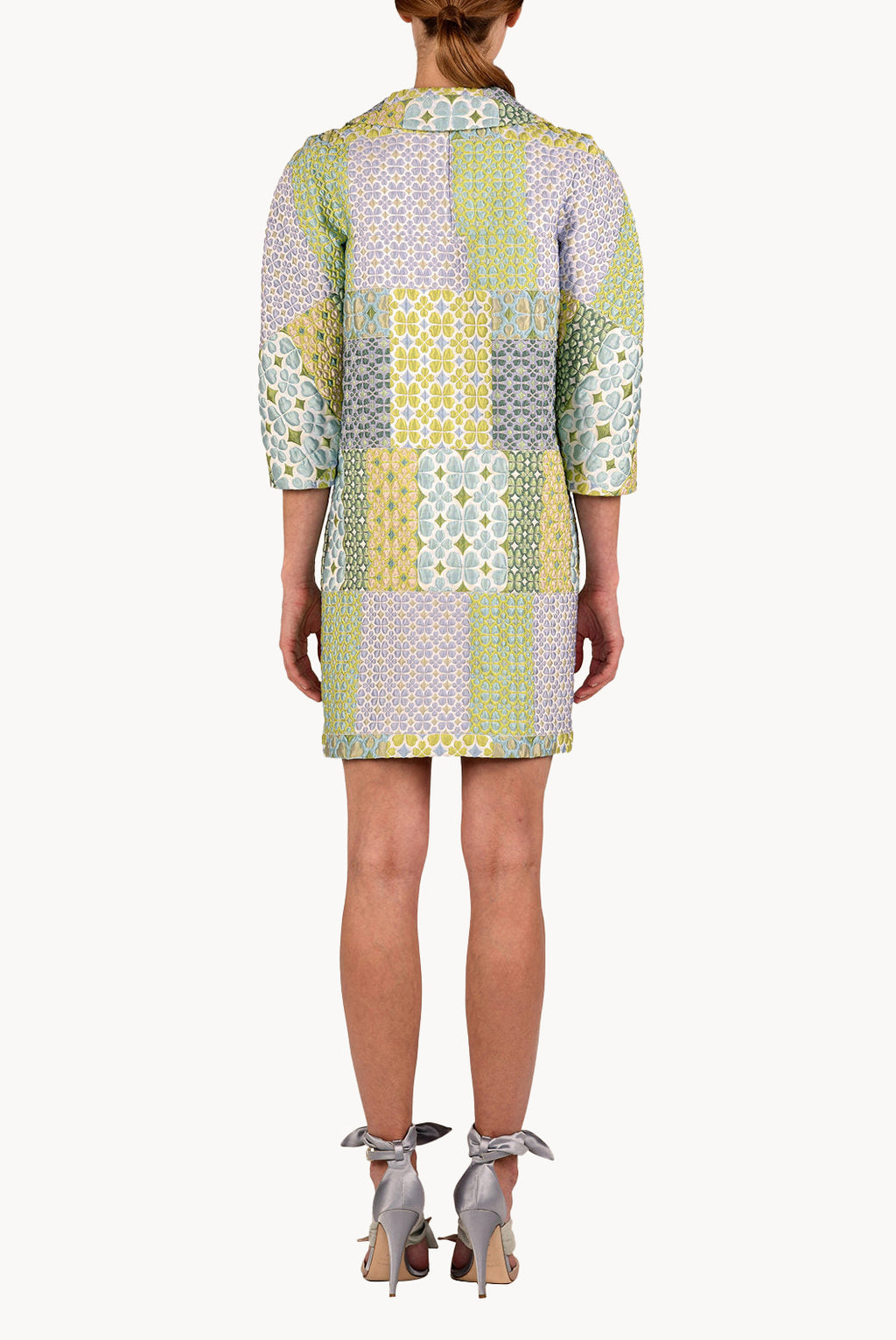Cappotto patchwork in broccato