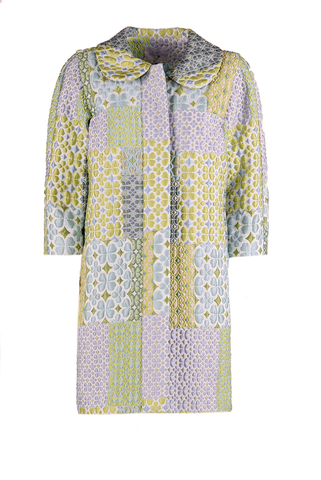 Cappotto patchwork in broccato