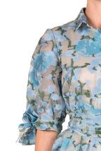 Chemisier in organza fil coupé floreale