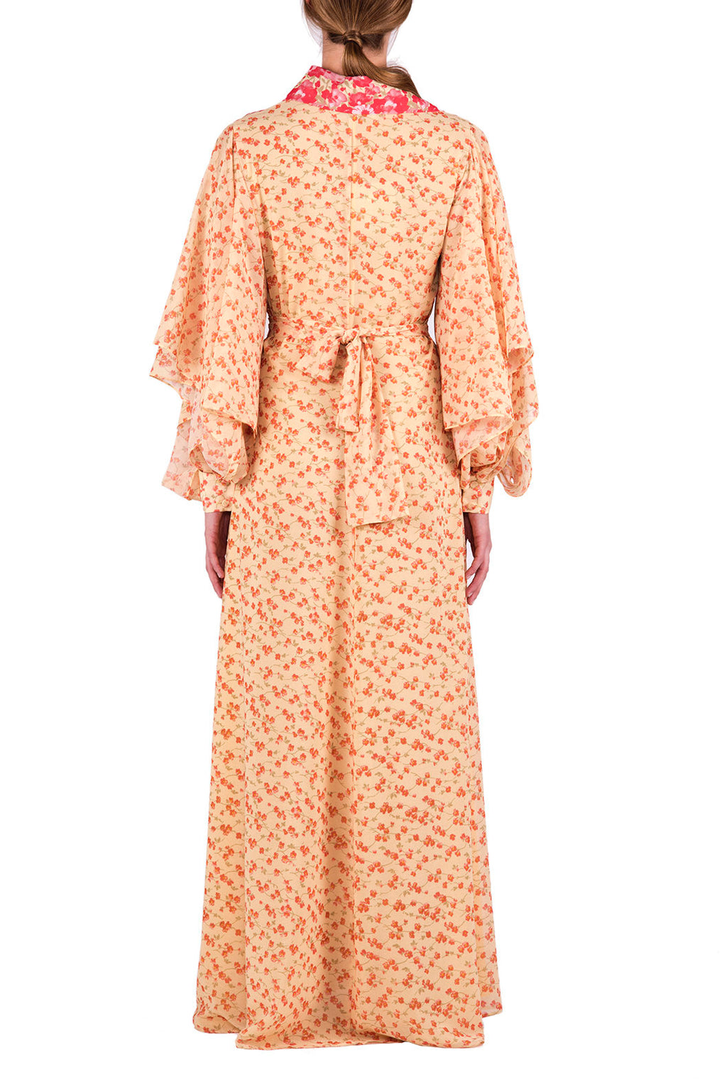 Kaftano in georgette floreale