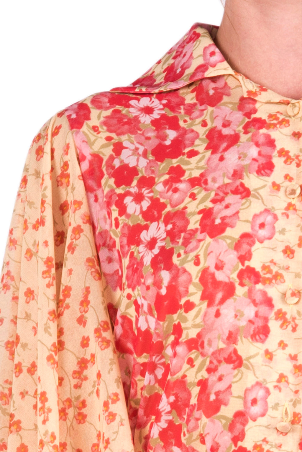 Kaftano in georgette floreale