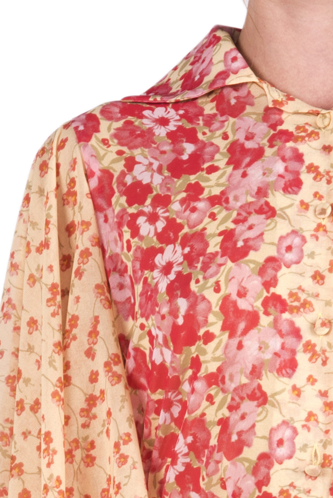 Kaftano in georgette floreale