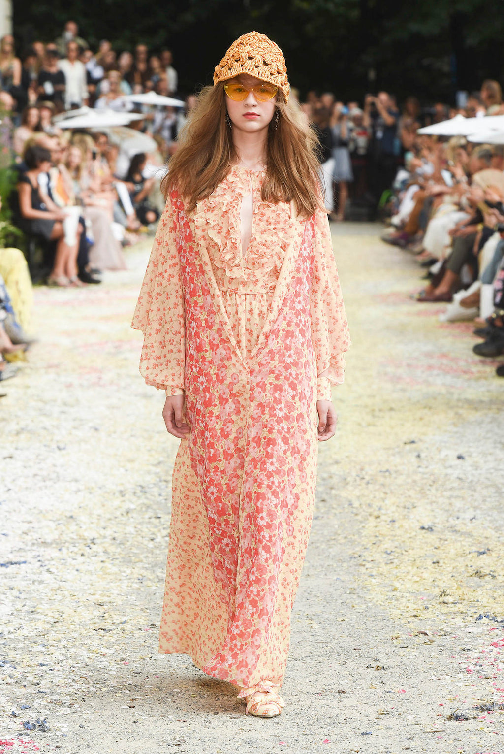Kaftano in georgette floreale