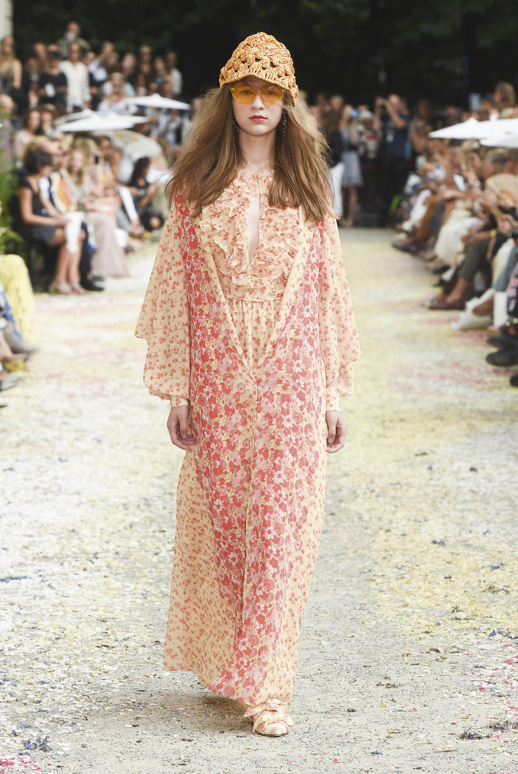 Kaftano in georgette floreale