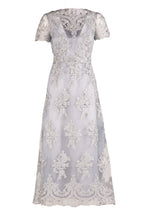 Abito midi in pizzo floreale