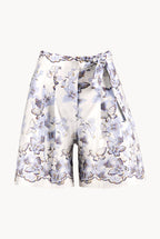 Butterfly Poplin Printed Shorts