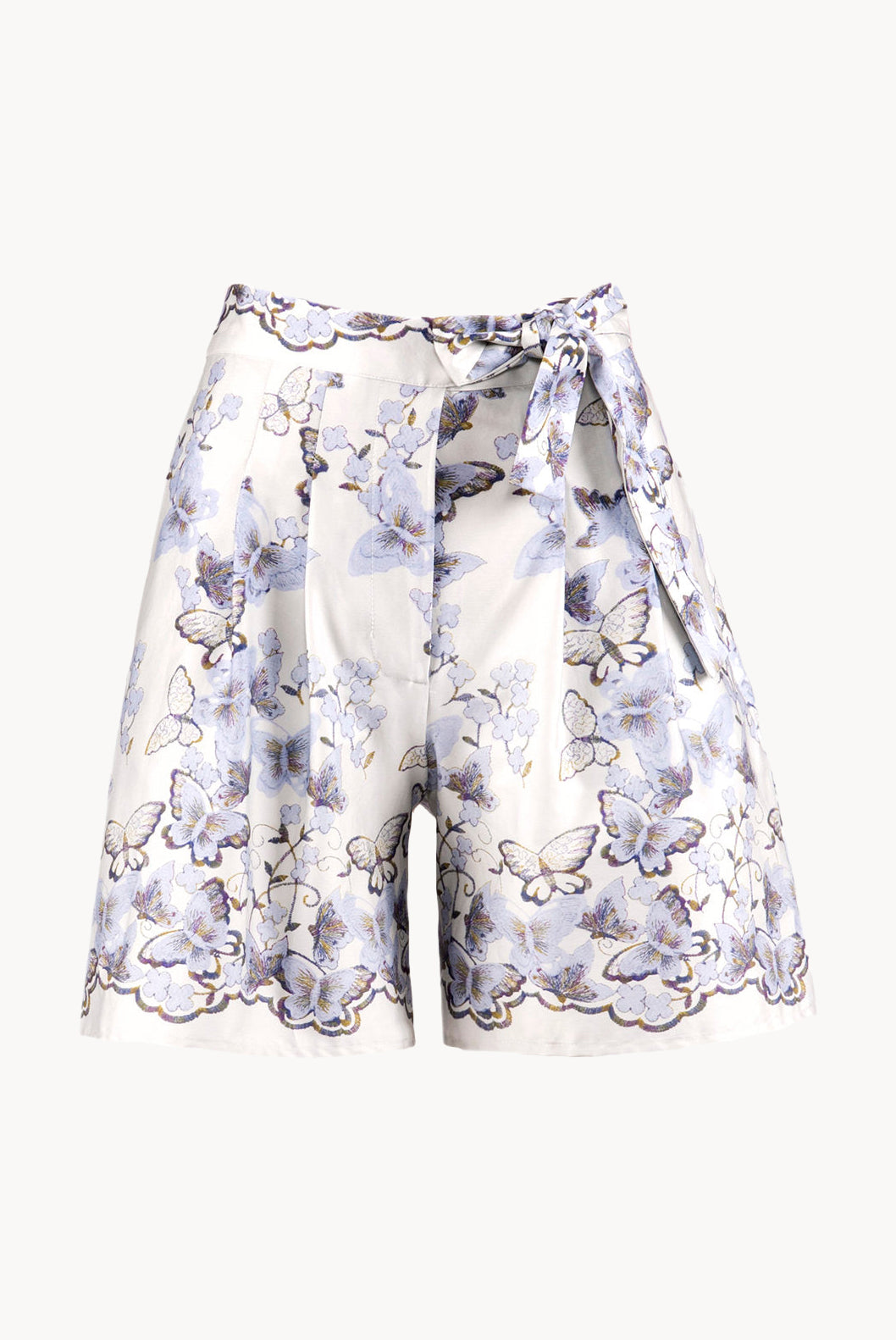 Butterfly Poplin Printed Shorts