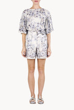 Butterfly Poplin Printed Shorts