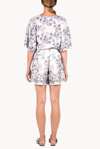 Butterfly Poplin Printed Shorts