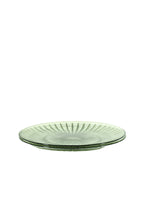 Set di Due Piatti in Vetro Verde