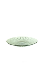 Set di Due Piatti in Vetro Verde