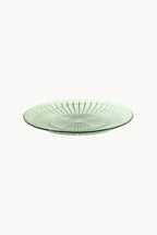 Set di Due Piatti in Vetro Verde