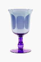 Vaso per candela grande sfumatura viola a blu