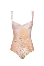 Costume intero balconette rosa