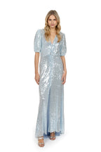Abito con paillettes Acqua Bottoncino