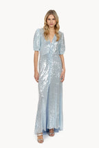 Acqua Bottoncino sequins dress