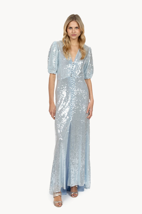 Acqua Bottoncino sequins dress