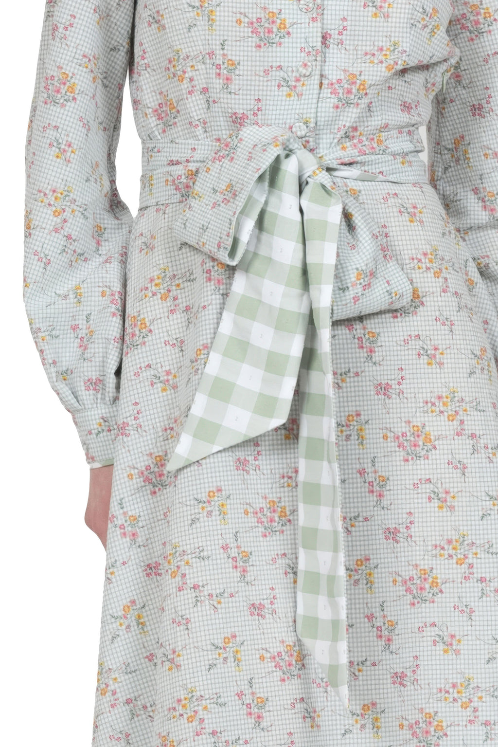 Chemisier floreale vichy