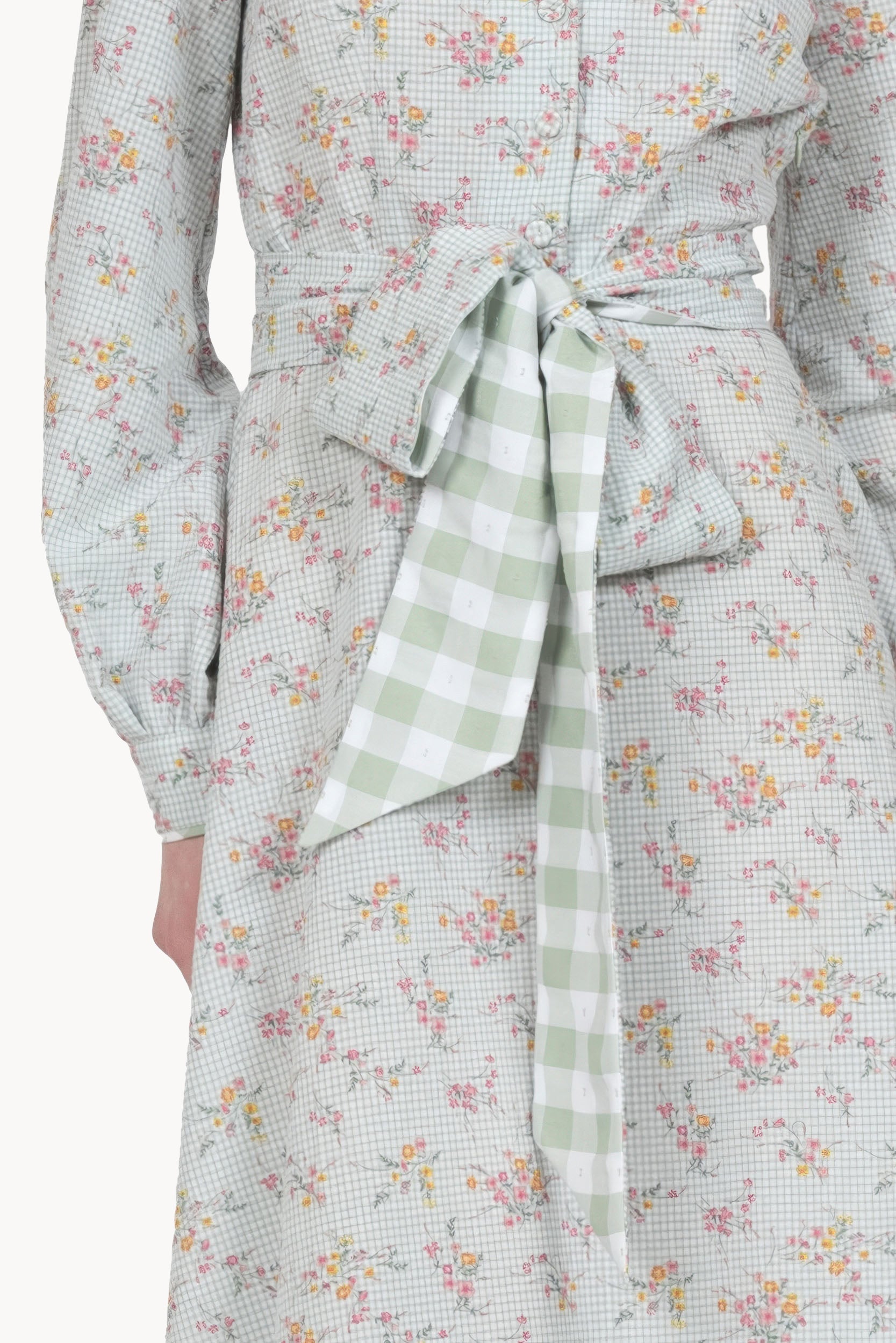 Chemisier floreale vichy