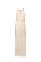 Dress with sequins fringes