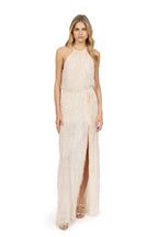 Dress with sequins fringes