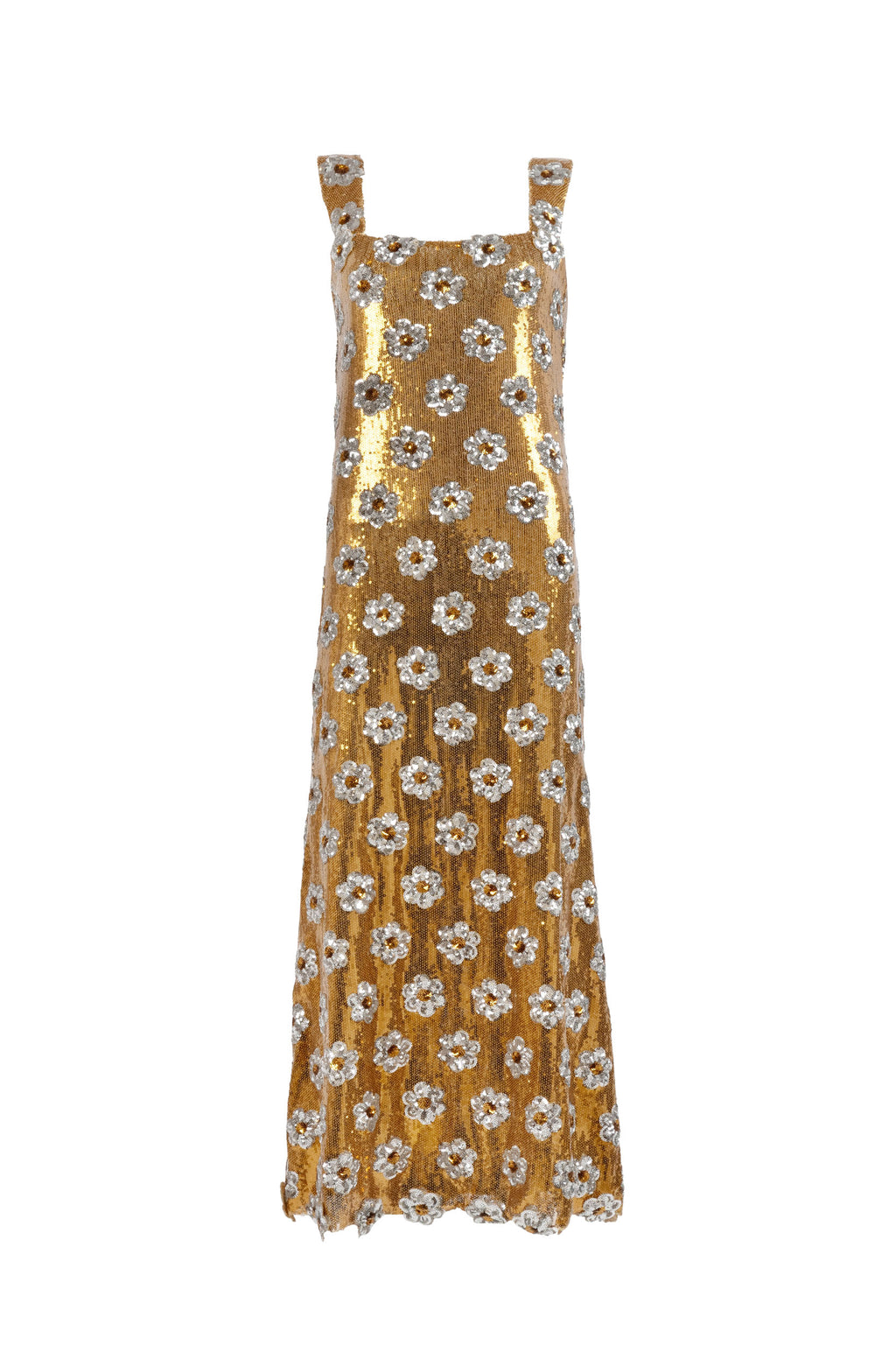 Bronze Daisy Sequins Sequins dress