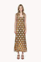 Bronze Daisy Sequins Sequins dress