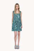 Blue Daisy Sequins mini dress