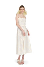Embroidered bustier dress