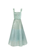 Abito bustier con paillettes