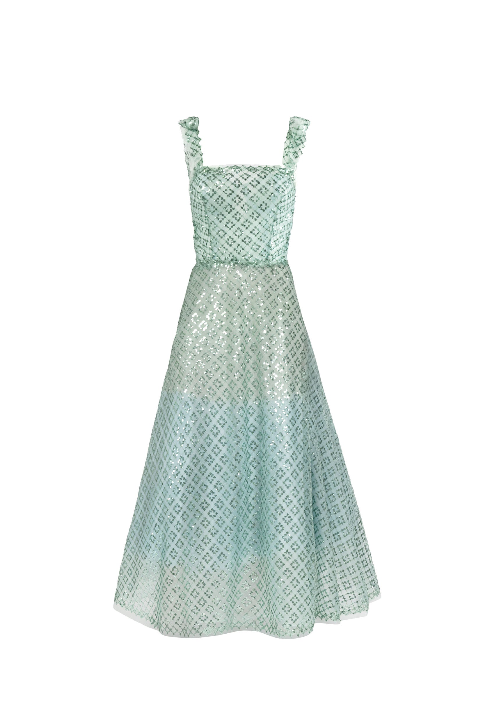 Abito bustier con paillettes