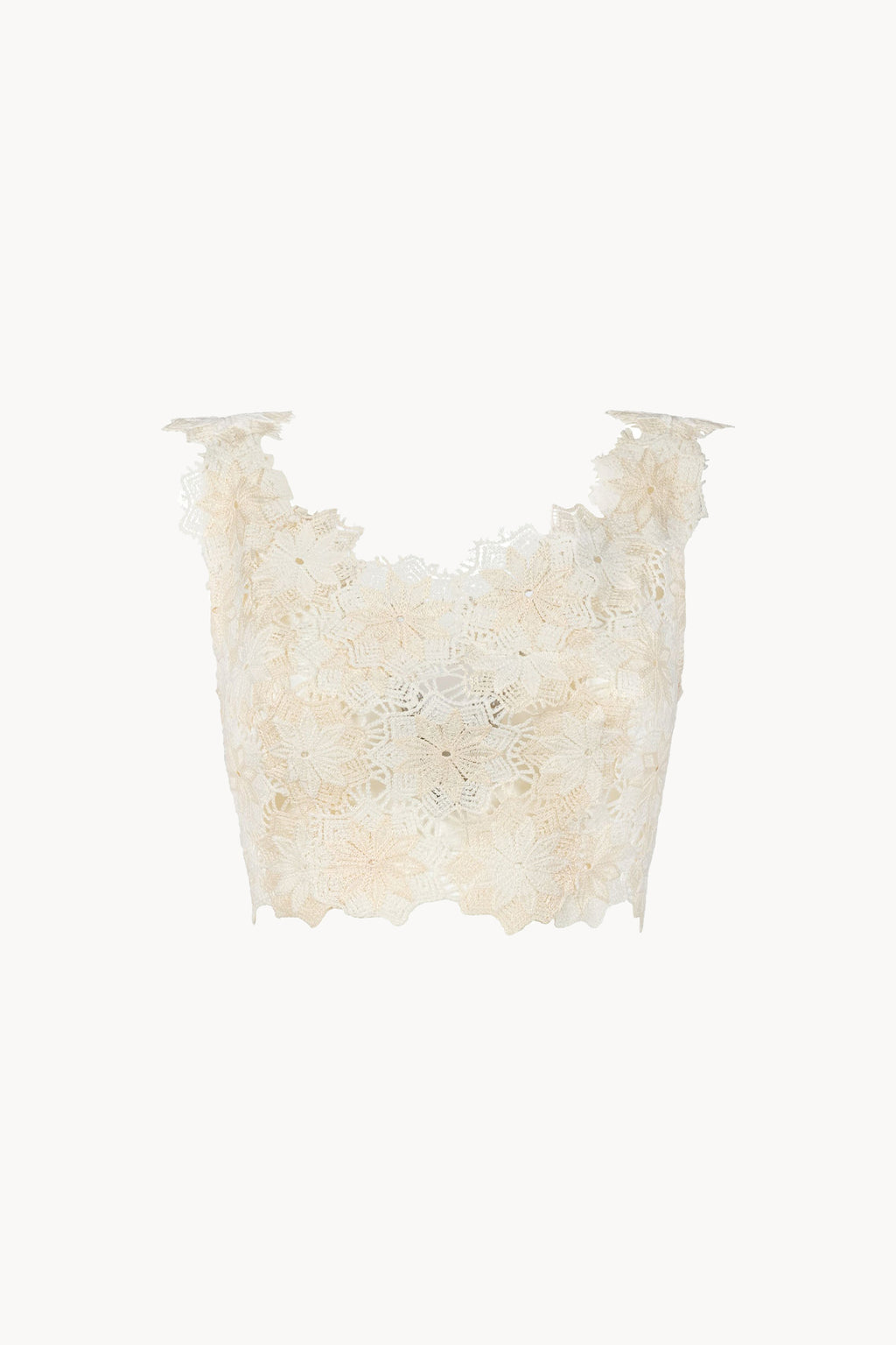 Top corto in pizzo