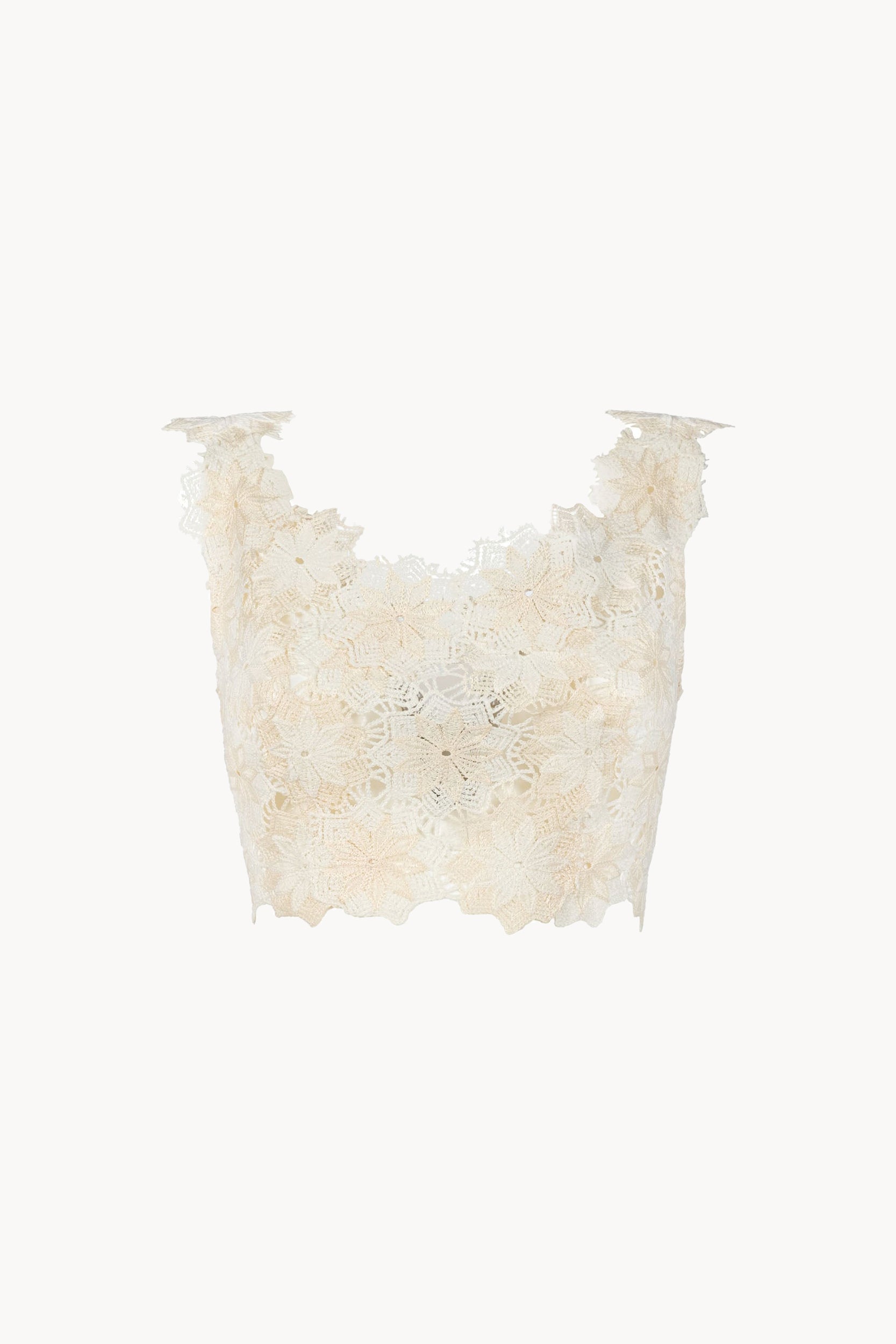Top corto in pizzo