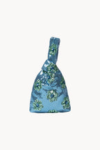 Blue Daisy Sequins Handheld Clutch
