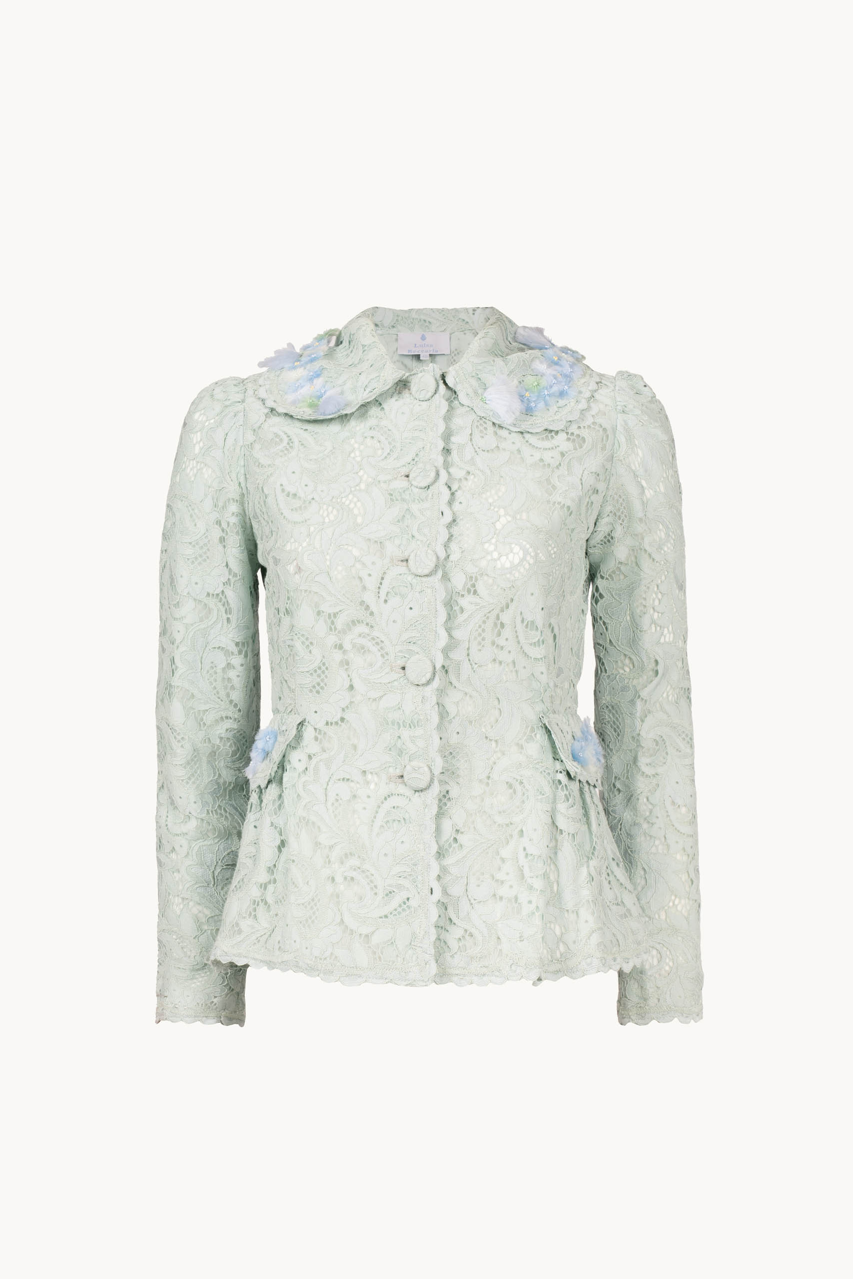 Rebrodé Lace Jacket With Flower Embrodery