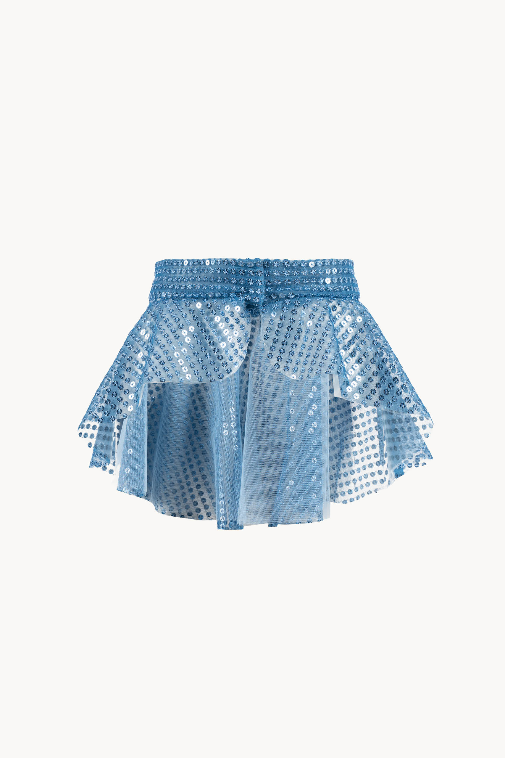 Cintura basca in tulle con paillettes
