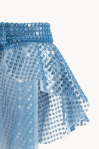Cintura basca in tulle con paillettes