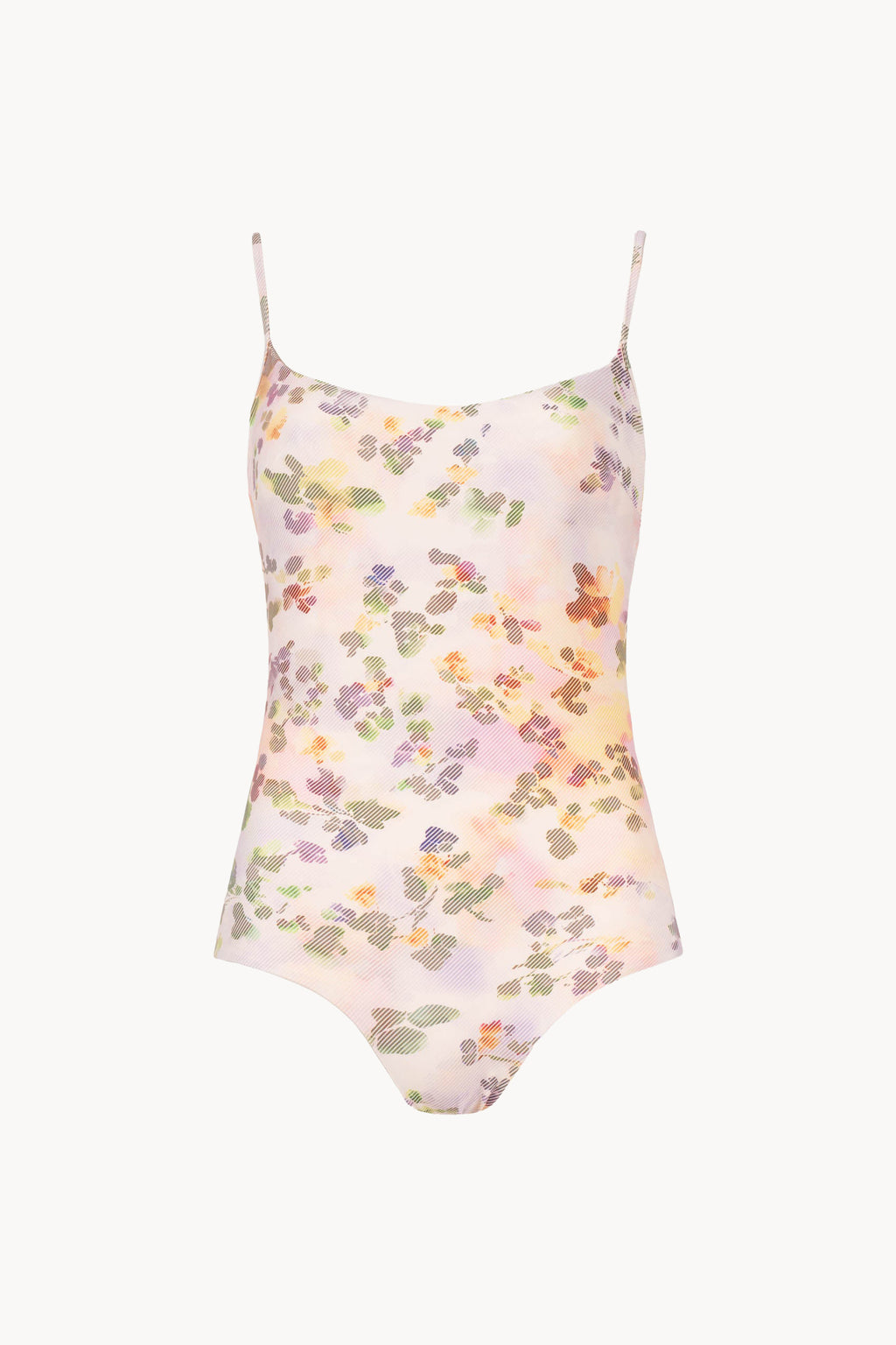 Chiné Floral Printed One-Piece Swimsuit