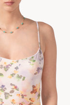 Chiné Floral Printed One-Piece Swimsuit