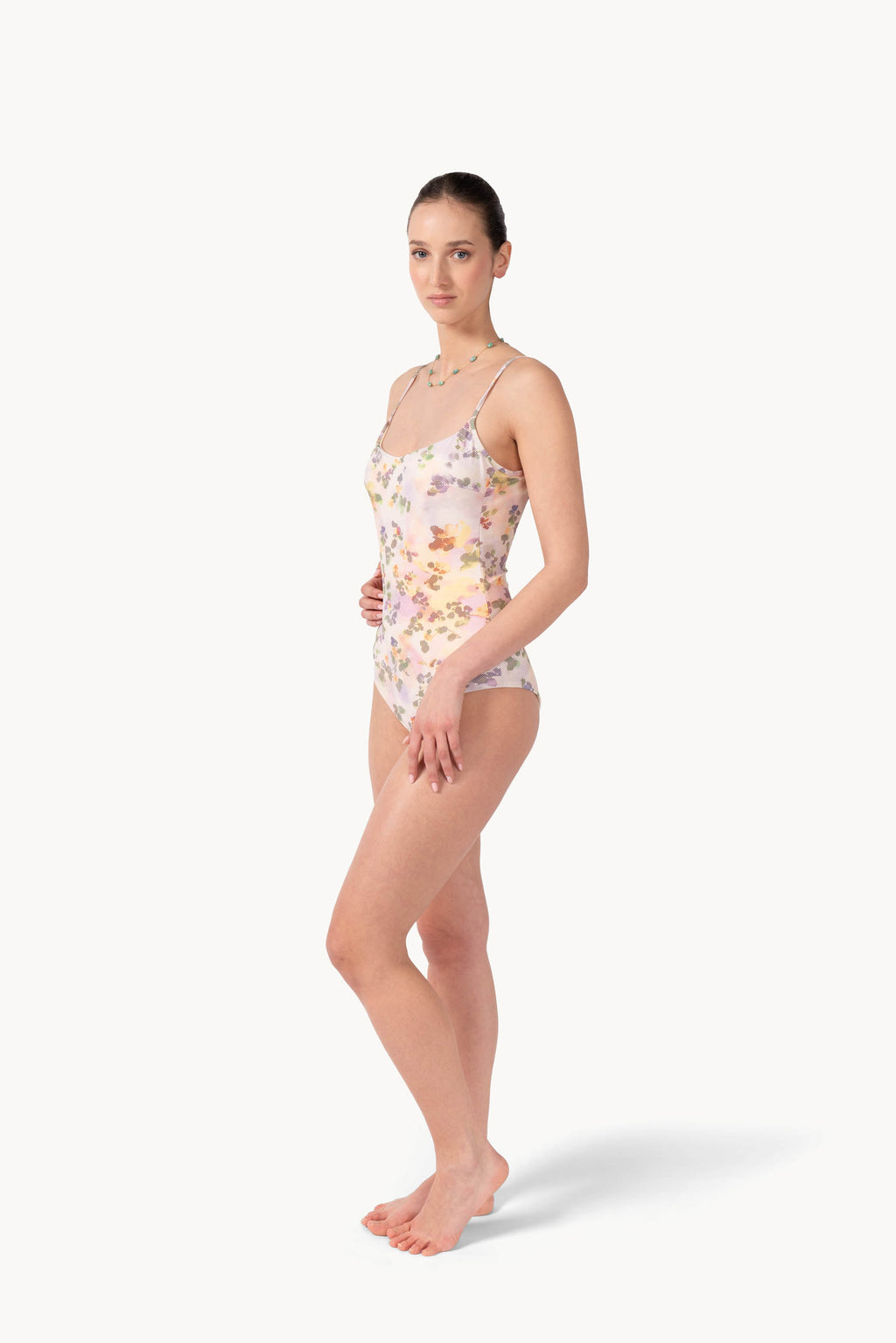Costume intero stampato floreale chiné