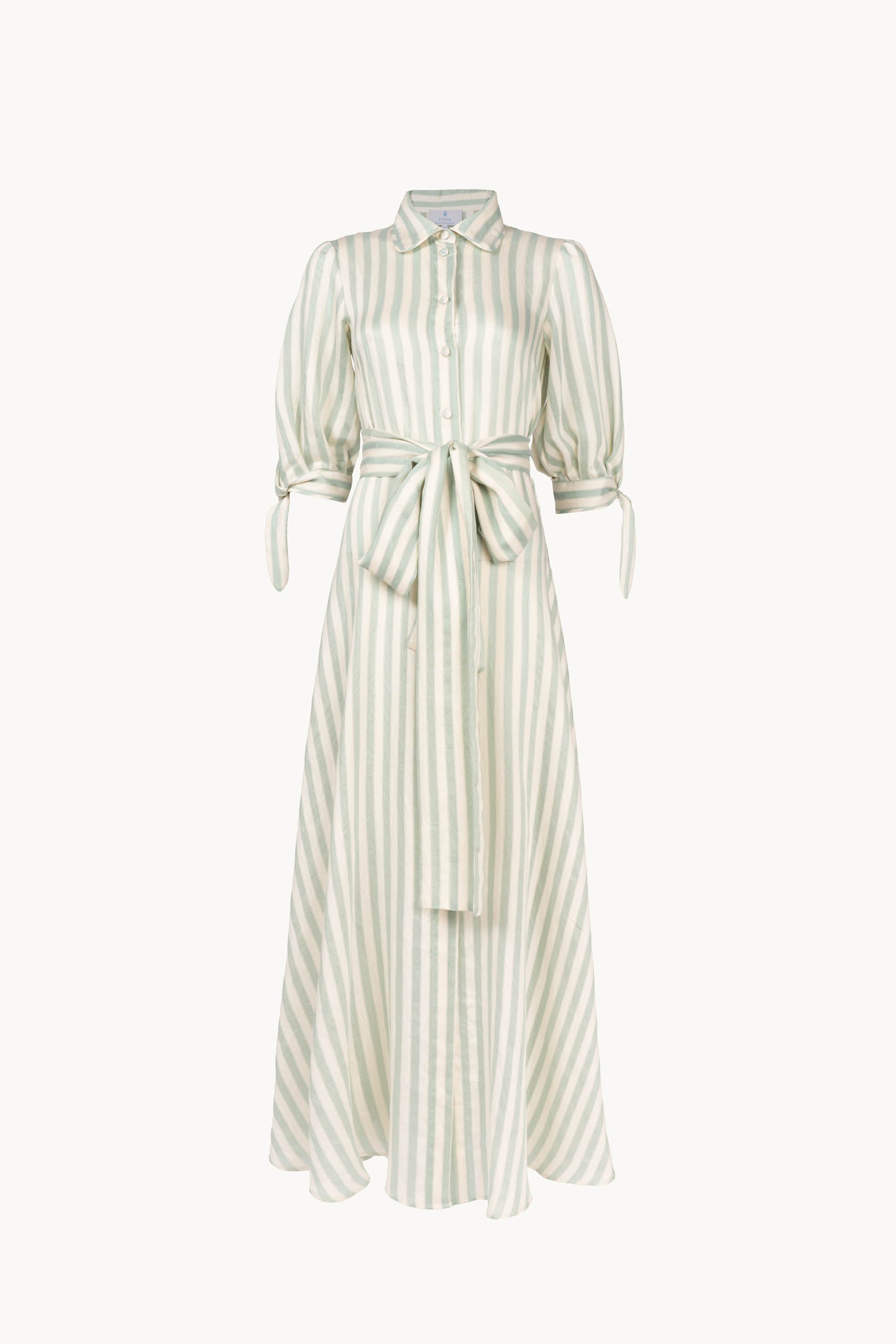 Jacquard Striped Chemisier