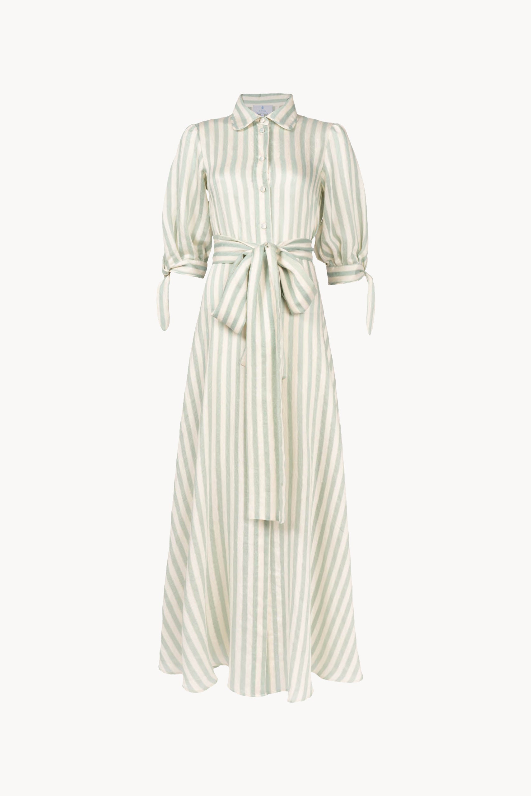 Jacquard Striped Chemisier