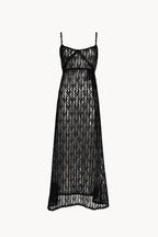 Abito sottoveste in organza e tulle ricamato con paillettes