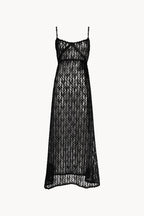 Abito sottoveste in organza e tulle ricamato con paillettes