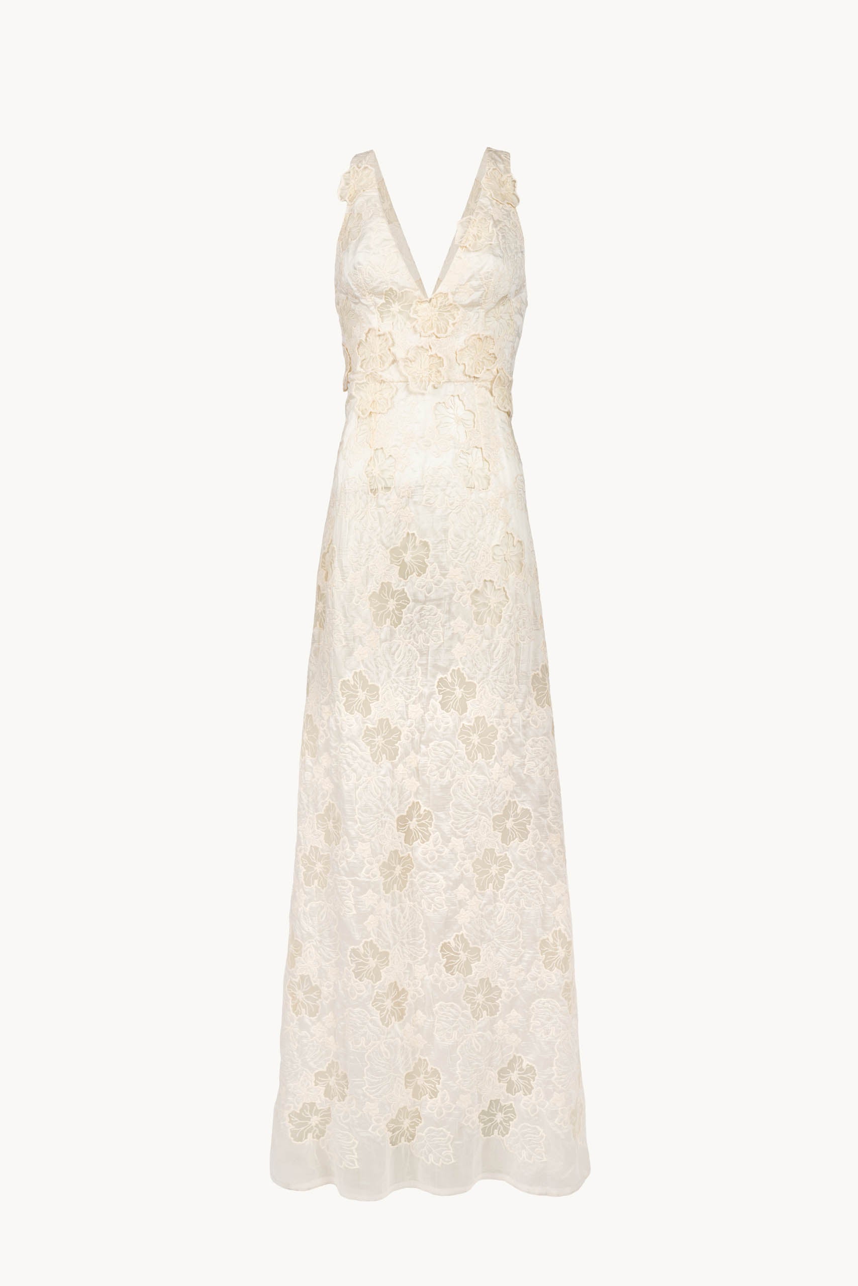 Abito con inserto floreale jacquard