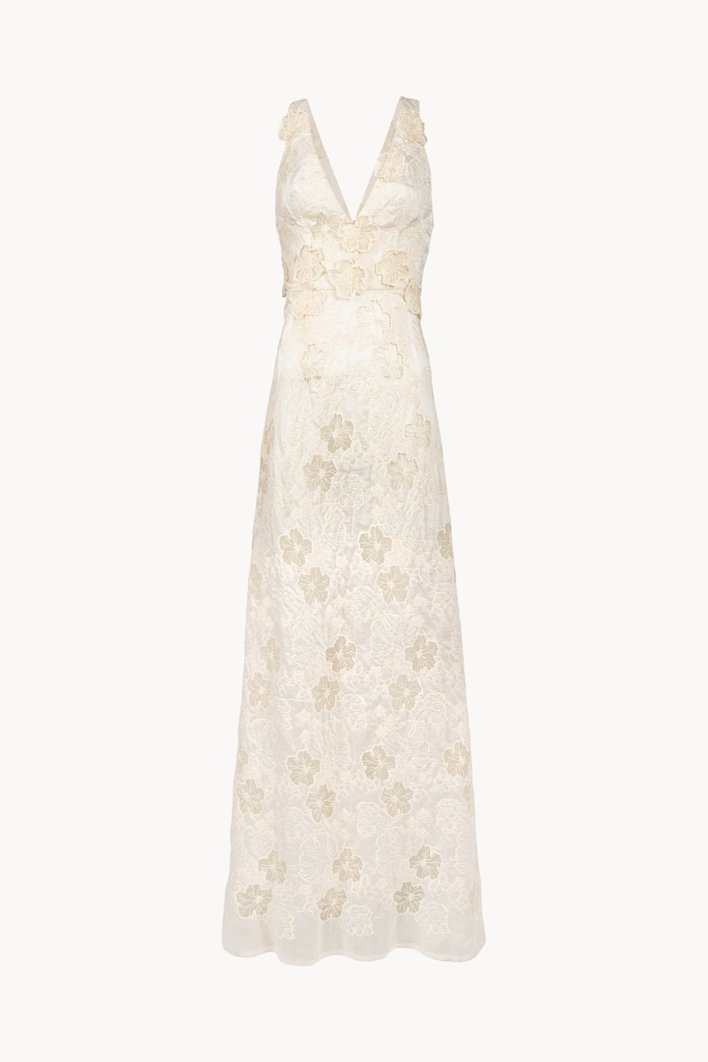 Abito con inserto floreale jacquard