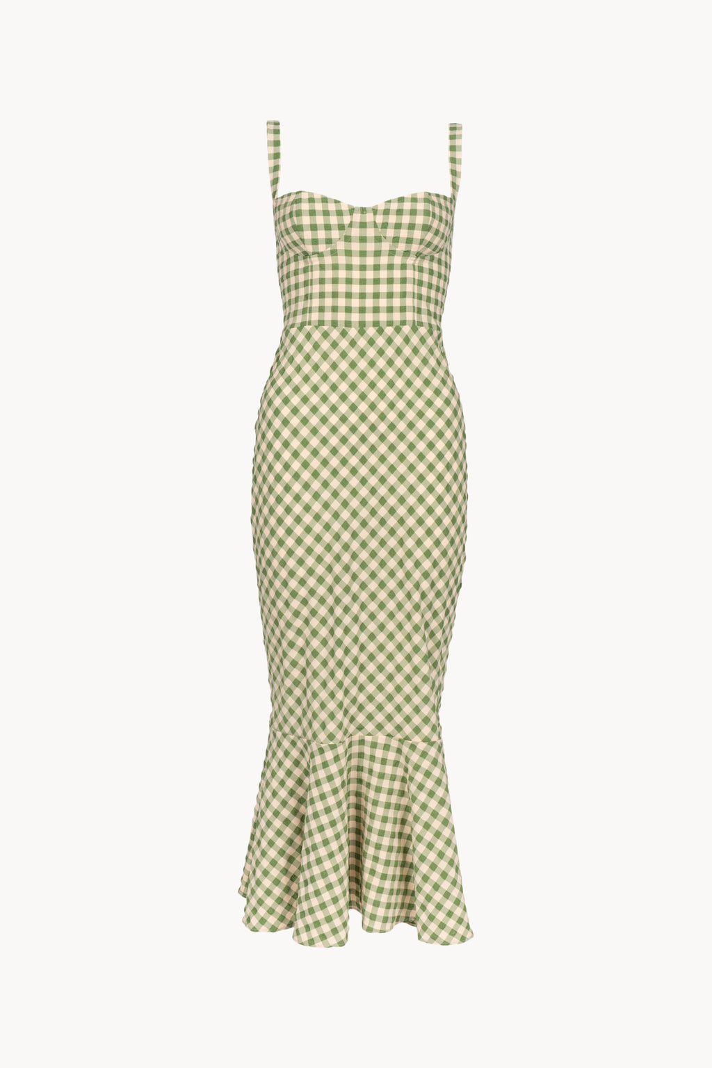 Checked Stretch Cotton Dress