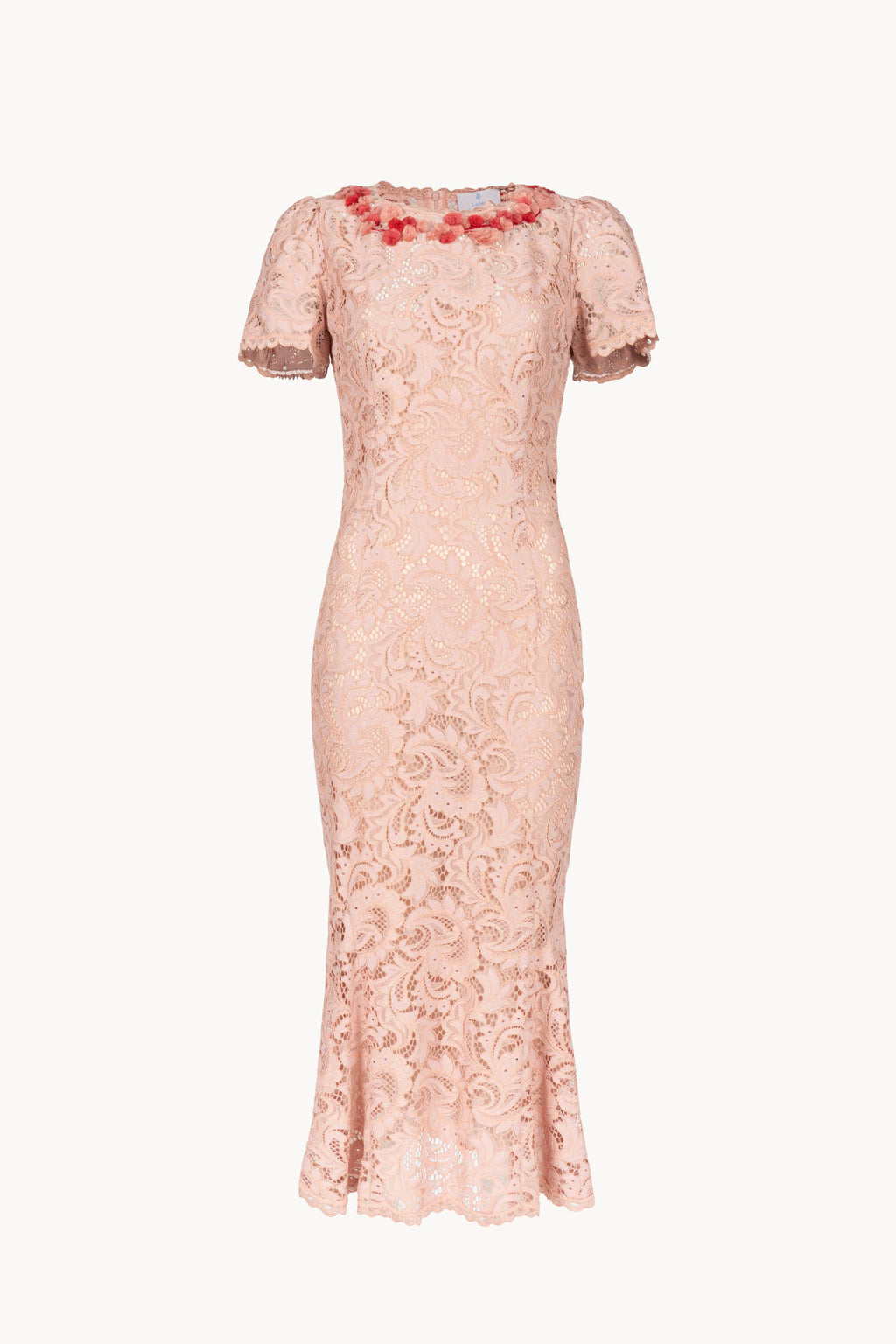 Abito midi in pizzo