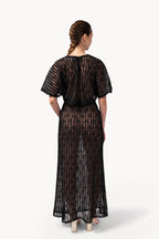 Embroidered Organza & Tulle Skirt With Sequins